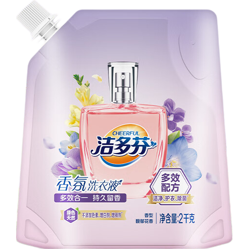 立白洗衣液去渍护衣除菌除螨多效合一持久留香家用商用超市批发洗衣液 4斤装】馥郁花香