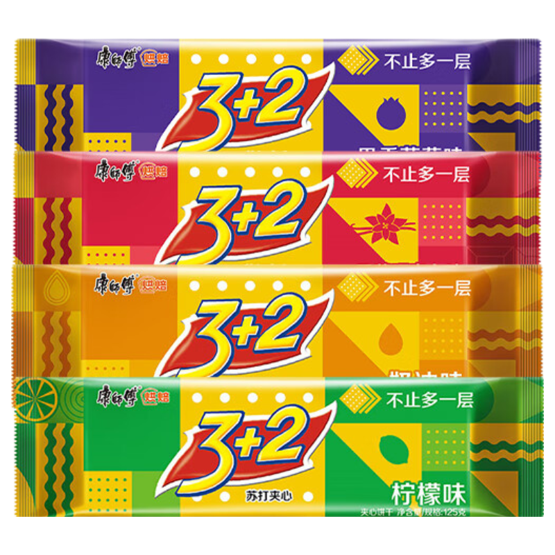 ��ʦ�� 3+2�մ���ı��� ��Ͽ�ζ 125g*4�� 16.9Ԫ