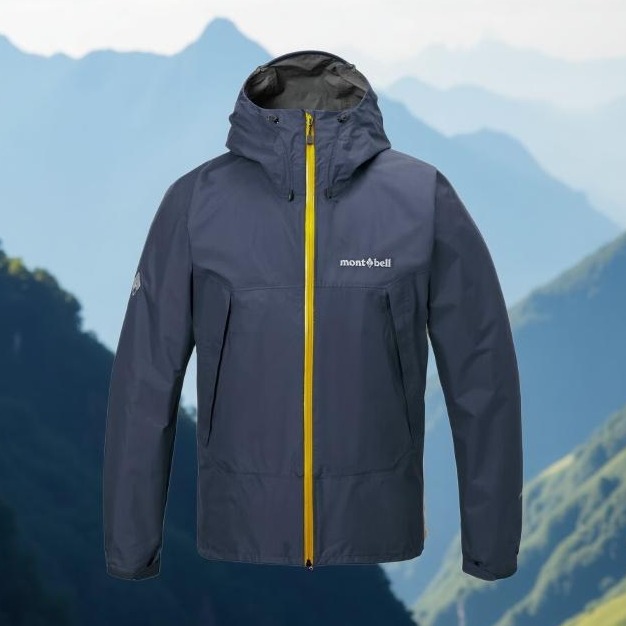 mont·bell雨行者冲锋衣男款26年新户外登山露营防水防风夹克外套 1128776 NV海军蓝 M