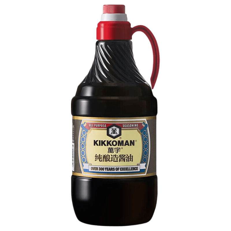 万字龟甲万浓口纯酿造酱油1.8L0糖0色素日式海鲜刺身寿司生抽 1.8L超大桶