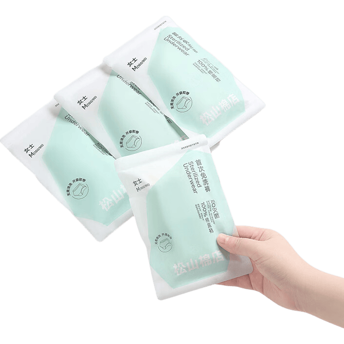 松山棉店【首次免洗即穿特护级】新疆棉内裤女士7A抑菌无痕亲肤透气三角裤 浅绿+肤色+浅灰 3条 L 推荐：115-130斤