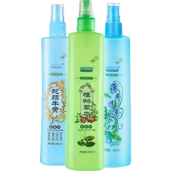艾草薄荷花露水清凉止痒喷雾便携式走珠止汗露 随机味道 200ml*1瓶装