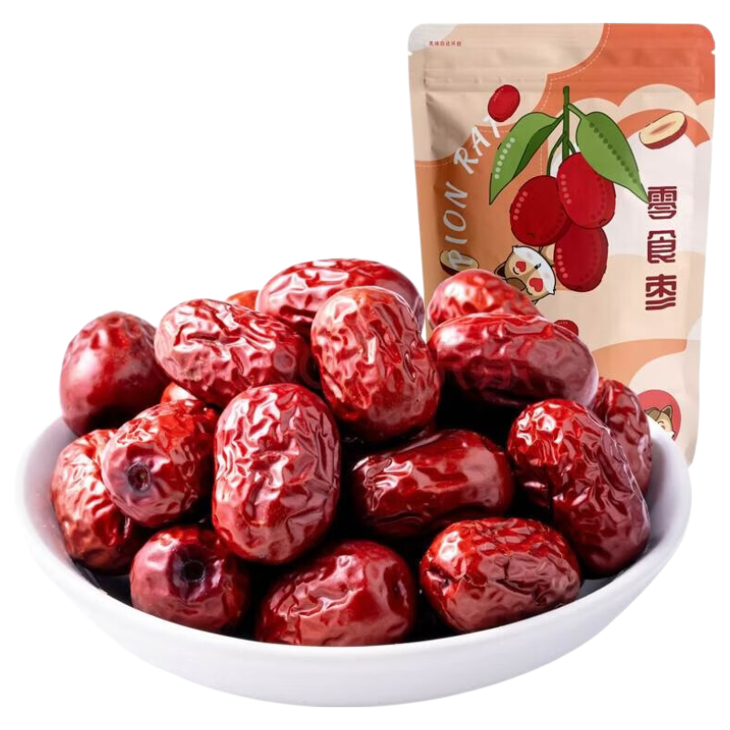 新疆红枣袋装正宗红枣干果煮粥煲汤高档每日坚果 新疆-红枣500g1袋【实惠装】