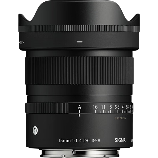 适马（SIGMA）15mm F1.4 DC E/X/RF口 APS-C画幅无反相机超广角大光圈镜头街拍/人像/建筑/风光Vlog镜头 索尼E卡口 官方标配【今日下单送多重好礼】