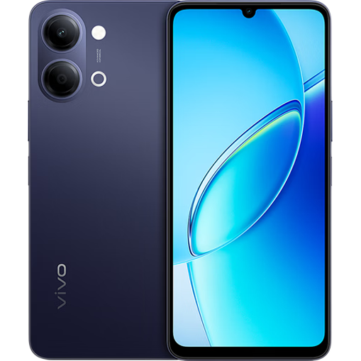 vivo Y6t 6500mAh耐用大电池 SGS五星抗跌耐摔认证 全局无频闪护眼屏 IP65生活防水 新品手机 暮夜黑 6GB+128GB
