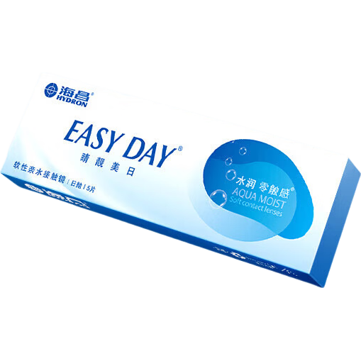 海昌睛靓美日透明近视隐形眼镜日抛5片水润舒适轻薄透氧抗UV 【尝鲜装】日抛5片 300度