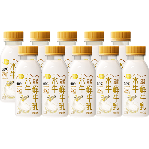 �ٷ��� 3.9gˮţ���� ƿװ ���´�ţ�� 198ml 10ƿ 65Ԫ
