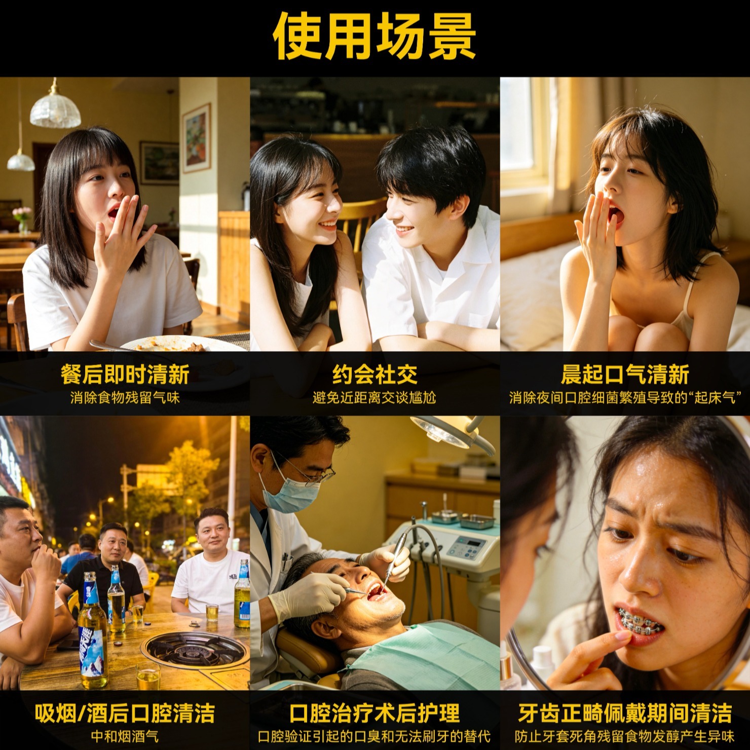 伊多健国药元气棒口腔抗菌液电子喷雾约会口气清新清洁薄荷辅助戒y充电 薄荷味