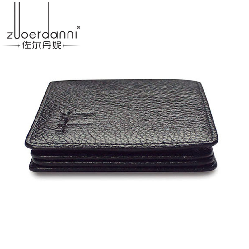 佐尔丹妮 驾驶证皮套男女驾照皮夹头层牛皮多卡位行驶证套四折卡包名片夹 A216黑色