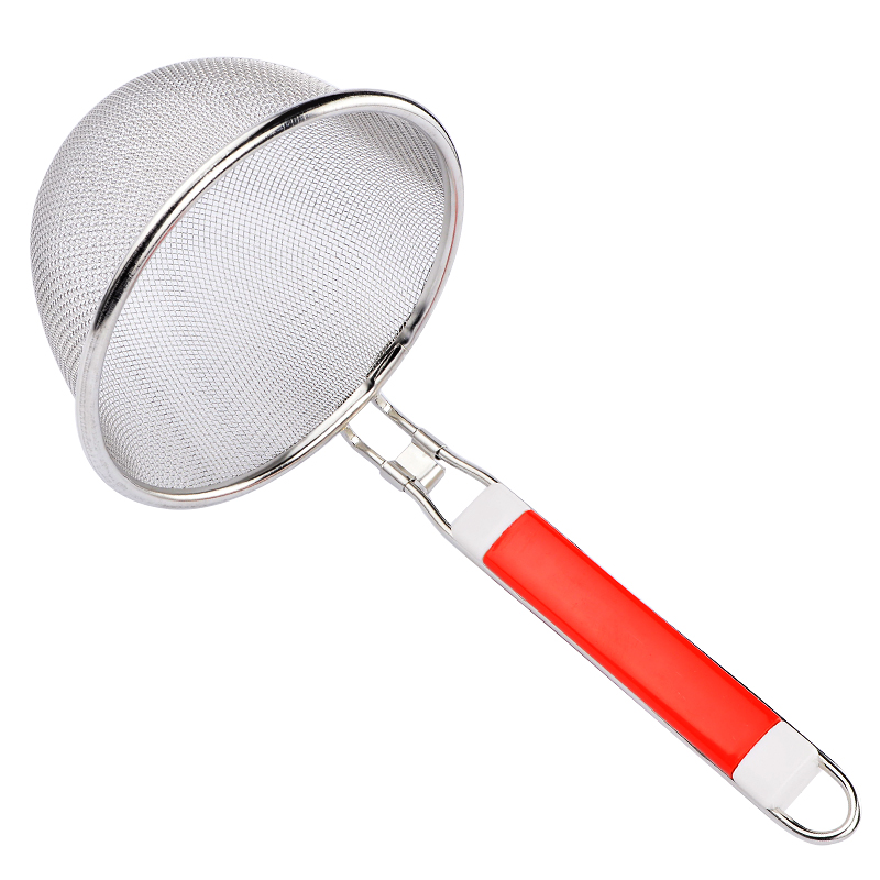 欧圣美304不锈钢麻辣烫粉篱 粉丝厘 粉漏 捞面漏勺 线漏 过滤网