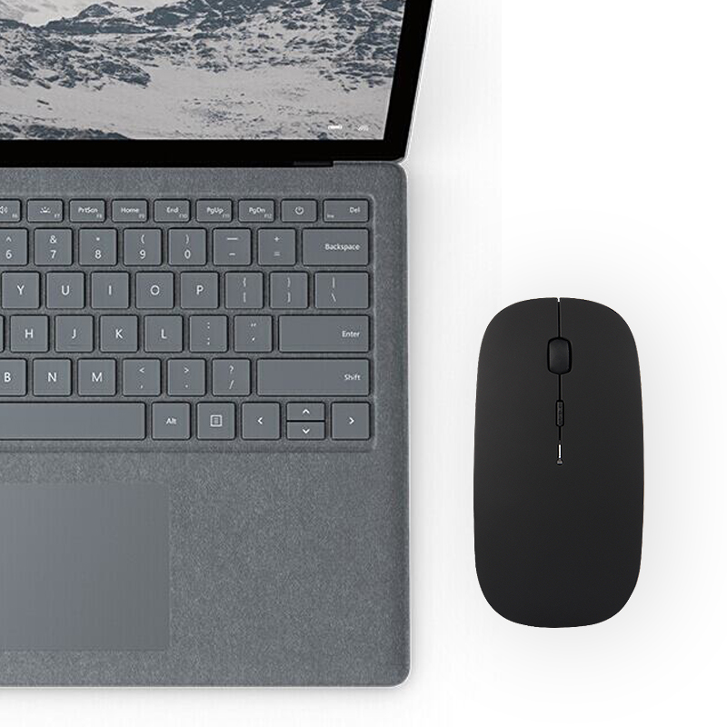 AJIUYU 微软鼠标Surface Go2/Pro平板Laptop3/Book电脑无线蓝牙鼠标充电 爵士黑【静音充电】办公游戏蓝牙无线鼠标