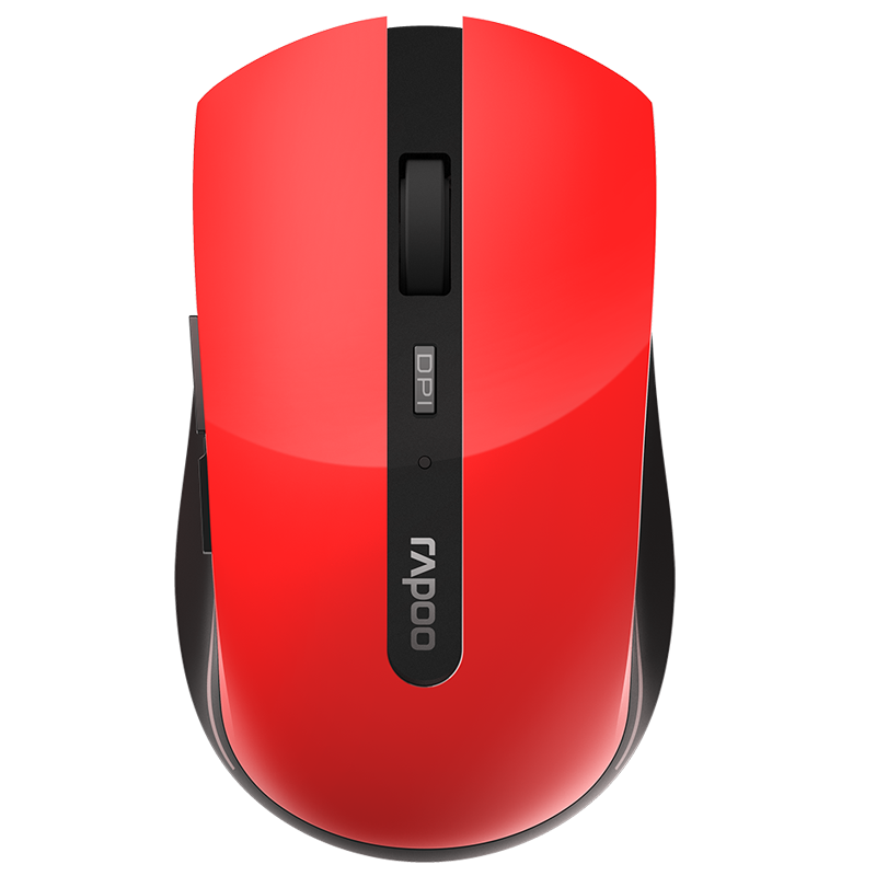 雷柏（Rapoo） 7200M 鼠标 无线蓝牙鼠标 办公鼠标 轻音鼠标 便携鼠标 人体工程学 笔记本鼠标 红色44元
