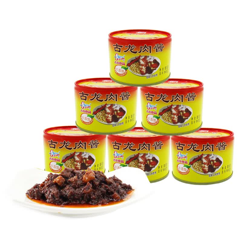 古龙香菇肉酱方便速食罐头福建厦门特产美食罐头佐餐下饭菜拌饭拌面酱