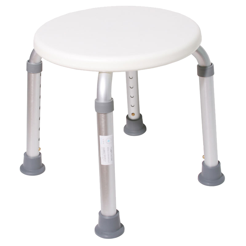 优康德 圆形洗澡凳UKD-5040 高度可调铝合金防滑老年人洗澡椅多功能沐浴室凳子 