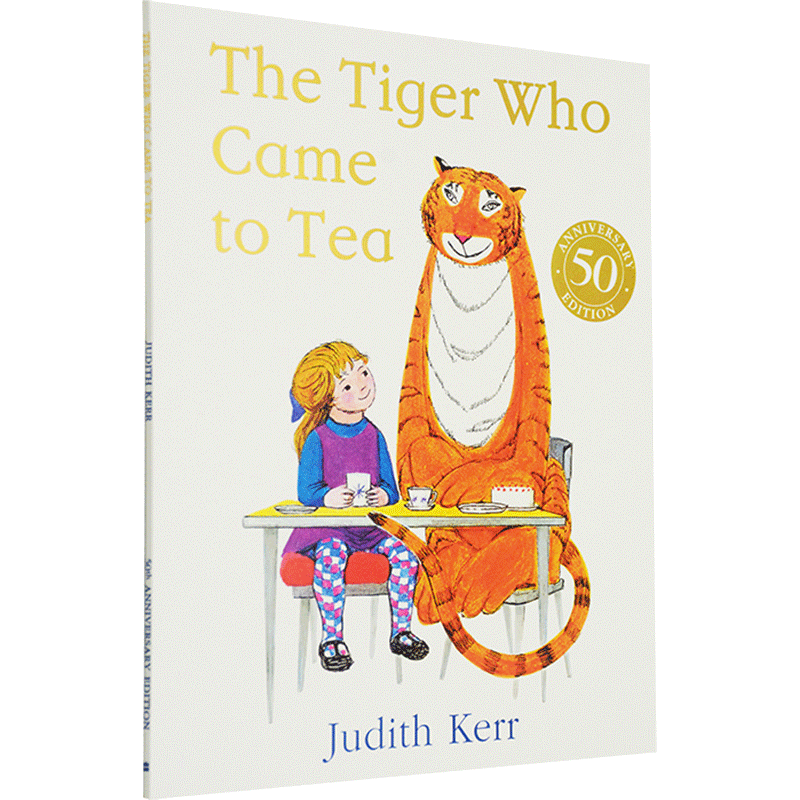 英文原版 The Tiger Who Came To Tea 50周年纪念版 老虎来喝下午茶 Judith Kerr 常青藤爸爸推荐
