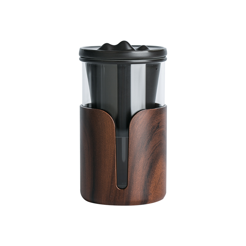 网易严选 茶水分离私品杯半岳杯 带杯盖玻璃杯水杯泡茶杯子茶具 耐热防烫 家用办公室车载男女送礼物礼品 380ml