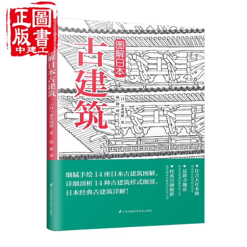 经典古建 建筑样式细部结构 神社寺院书院 手绘插图 悬山屋顶佛教建