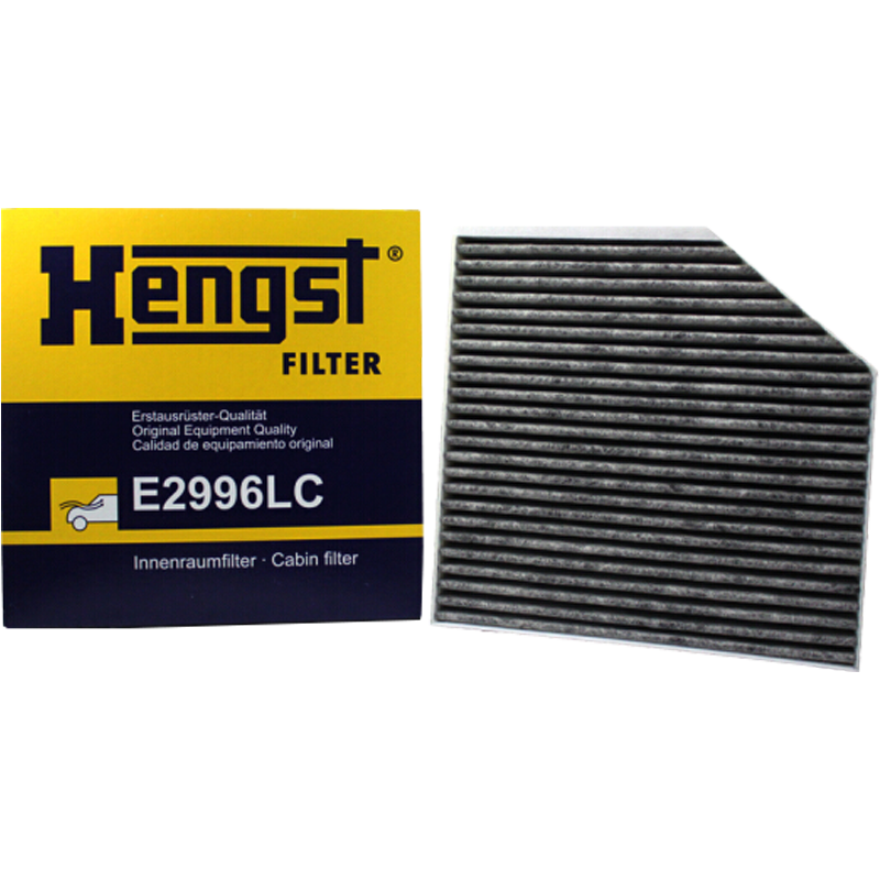 漢格斯特Hengst活性炭空調(diào)濾清器*E2996LC(適配12-18款?yuàn)W迪A6L C7/A6/S6/A7/S7/A8L/大眾輝昂)