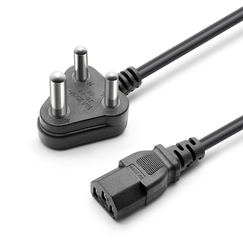 海深达(haishenda) 大南非标电源线三圆柱带插头0.