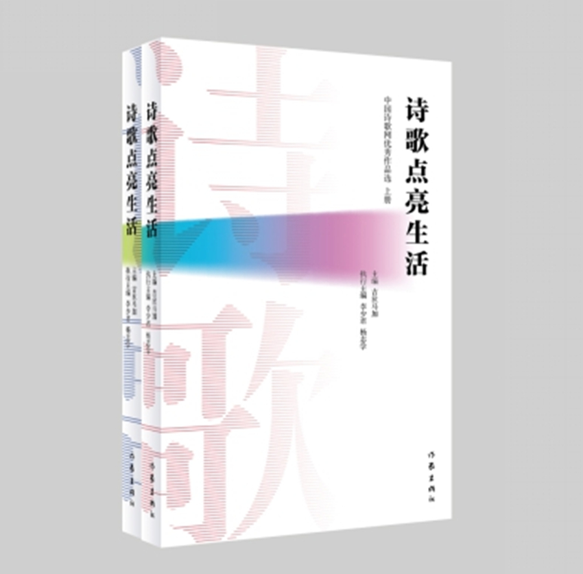 正版现货中国诗歌网优秀作品选:诗歌点亮生活  (上下全两册)97
