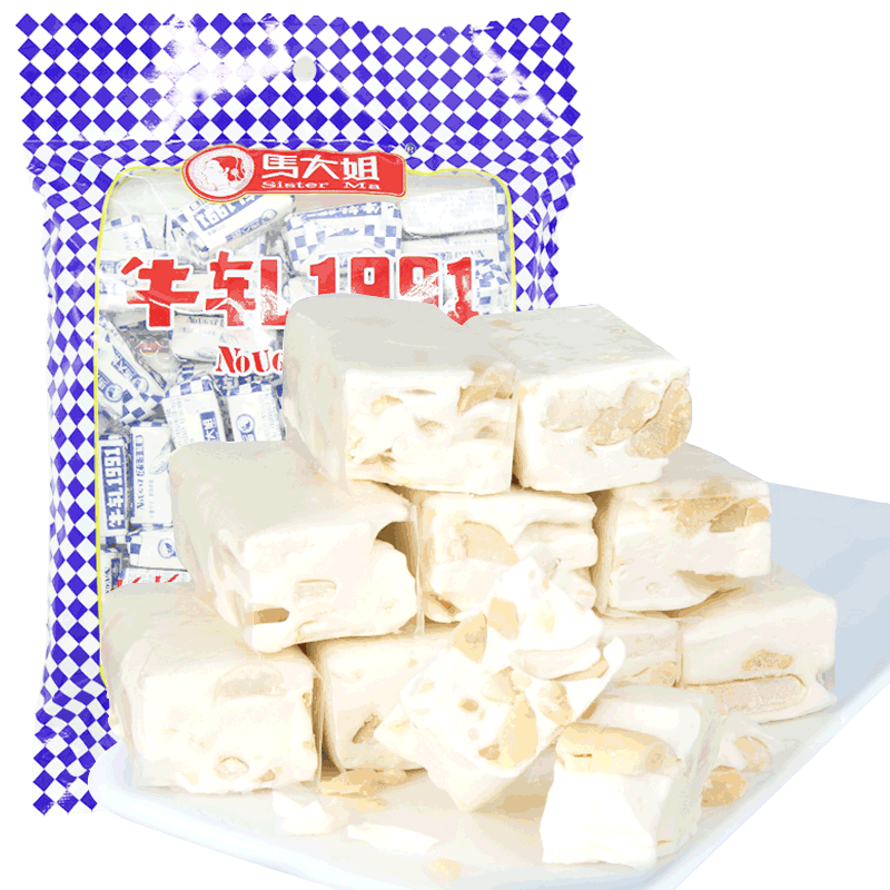 最具性价比的老北京花生牛轧糖-马大姐品牌怀旧传统糖果|糖果巧克力购物助手