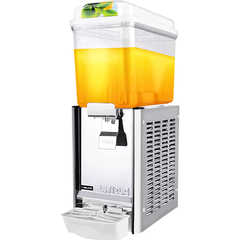 美莱特（MILATE） 美莱特 商用饮料机 冷饮机制冷现调果汁机12L单缸冷饮机搅拌喷淋 单冷单缸搅拌式