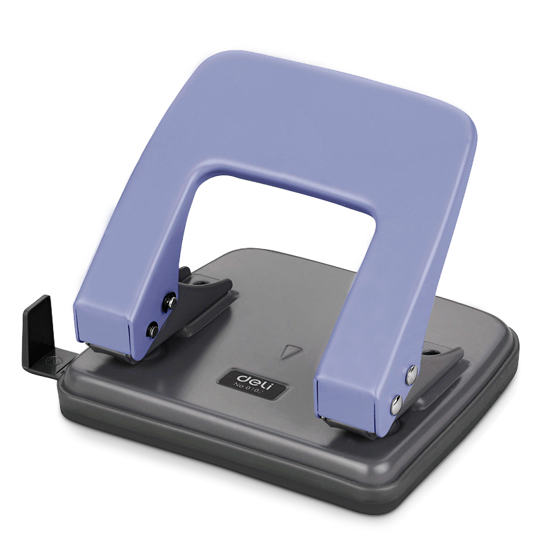 得力（deli）【超级爆款】活页打孔器打孔机活页扣两孔全金属小型a4活页本凭证装订机装订夹条  中号混色0102