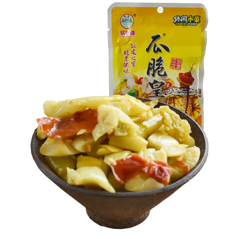 钦宝 香辣味瓜脆皇50g袋装 广西钦州特产腌泡黄瓜脆酸腌黄瓜皮农家下