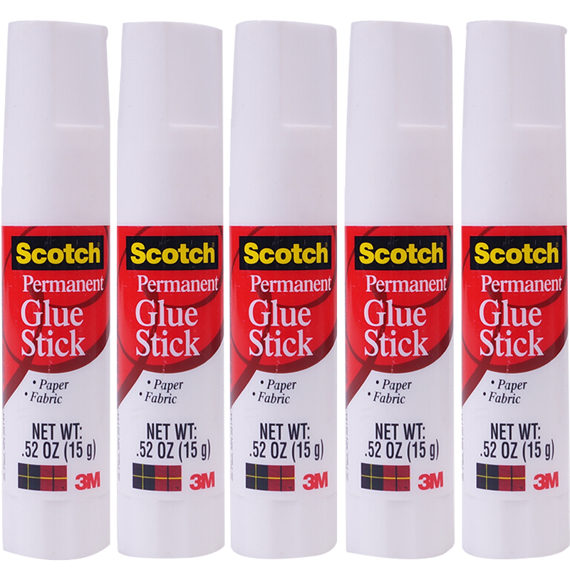 3M 膠棒 思高 PVP 白色強(qiáng)力膠棒 固體膠/固體膠棒/固體膠水 6015 5支裝