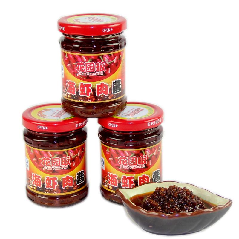 花园畈(hua yuan fan) 海虾酱海虾肉酱黄椒香辣海虾肉酱调味酱酱类