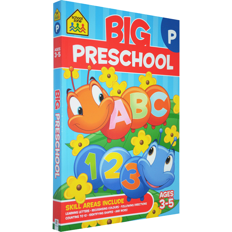 Big Preschool Workbook 学前大练习册 儿童早教基础 英文原版