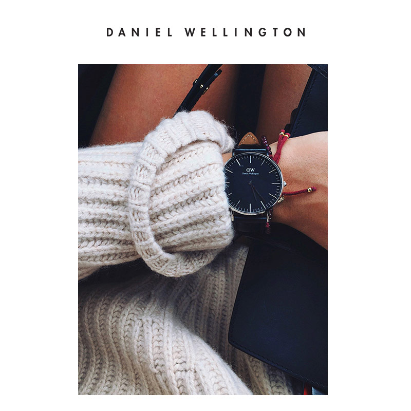 丹尼尔惠灵顿（DanielWellington）[部分爆品5折]DW手表男石英男士手表简约腕表 生日礼物送男友 36MM棕皮带银色黑盘DW00100142