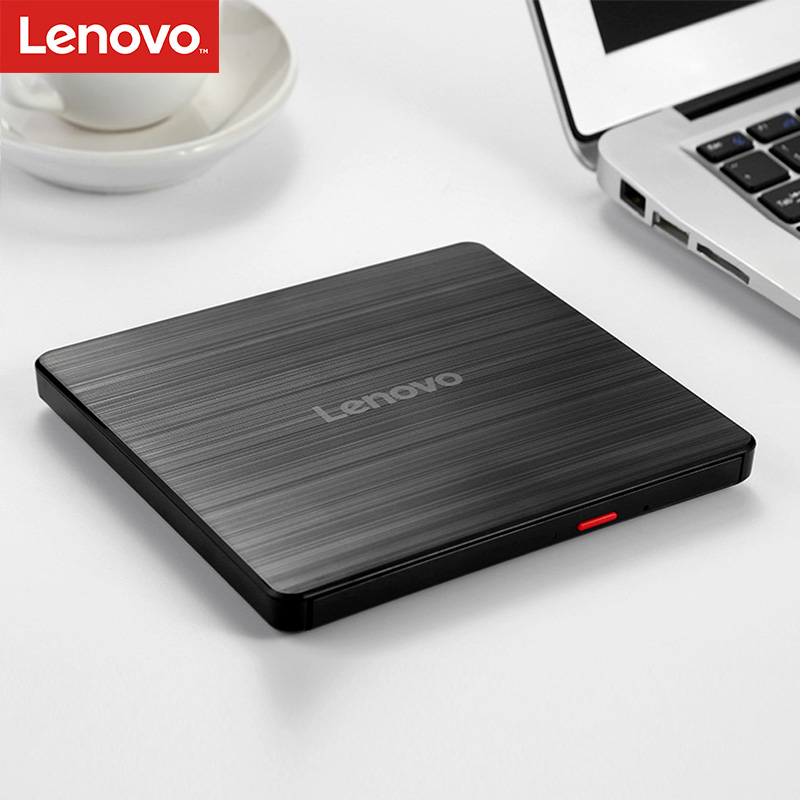 联想（Lenovo）8倍速 USB2.0 外置光驱 外置DVD刻录机 移动光驱 黑色(兼容Windows/苹果MAC系统/GP70N)