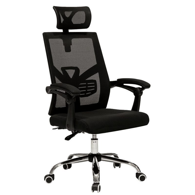 八九间电脑椅电竞椅办公椅子老板椅人体工学椅靠背家用可躺旋转572W系 活动头枕-黑框黑网-搁脚版