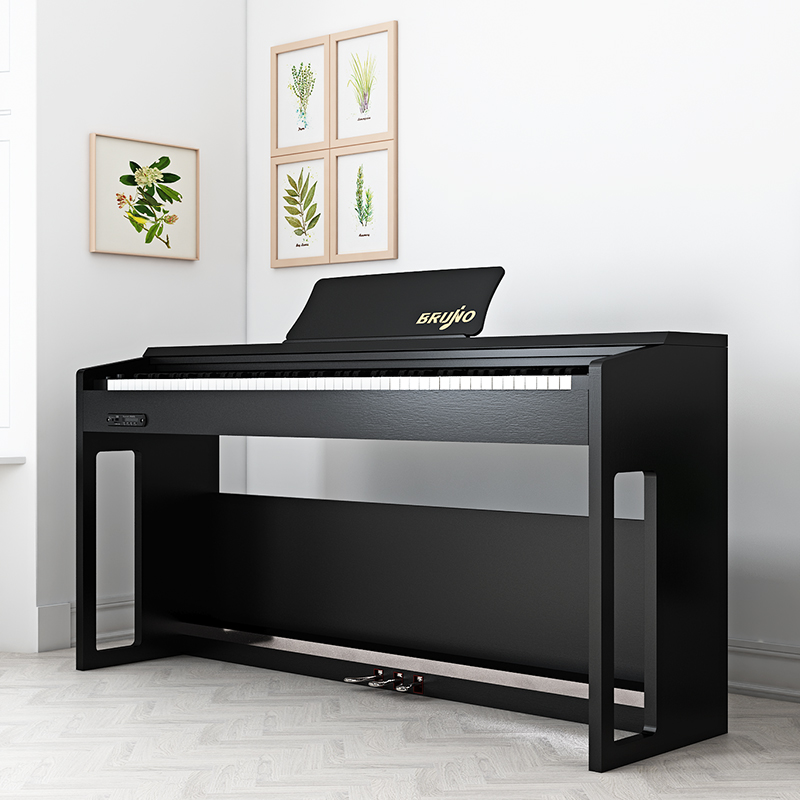 BRUNO 布鲁诺  X100 电钢琴88键重锤专业电子钢琴智能数码钢琴 黑色X100+全国联保+15天无理由退换货