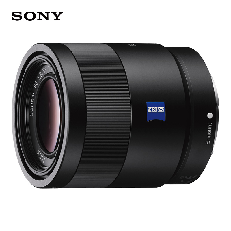 索尼（SONY）Sonnar T* FE 55mm F1.8 ZA全画幅蔡司标准定焦微单相机镜头 E卡口(SEL55F18Z)人像 街拍 风光