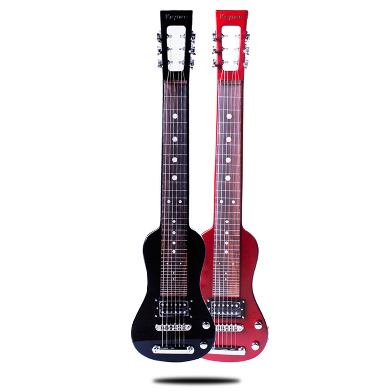 琴兹(qin ci) 六弦夏威夷电吉他 6弦滑棒电吉他 金属红色 夏威夷 皮箱