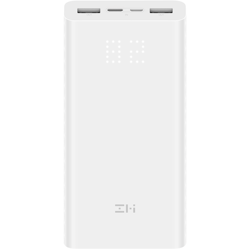 ZMI紫米20000毫安18W快充移動電源/充電寶適用于iPhoneSE/11Pro/X/MAXP30/40Pro小米華為QB821