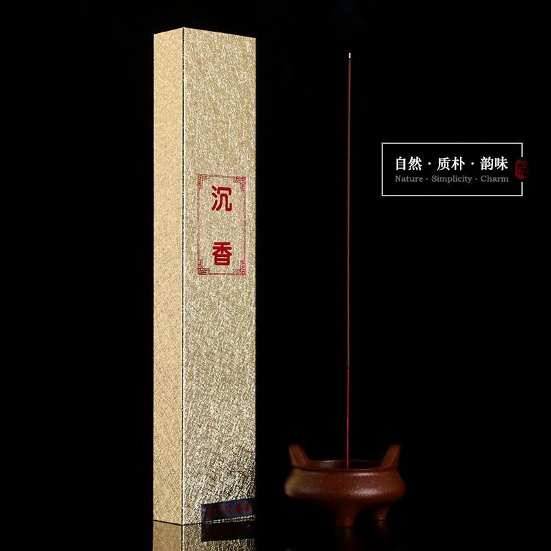 圆通礼品 沉香线香室内香熏卧香手工竹签香家用 40cm长沉香
