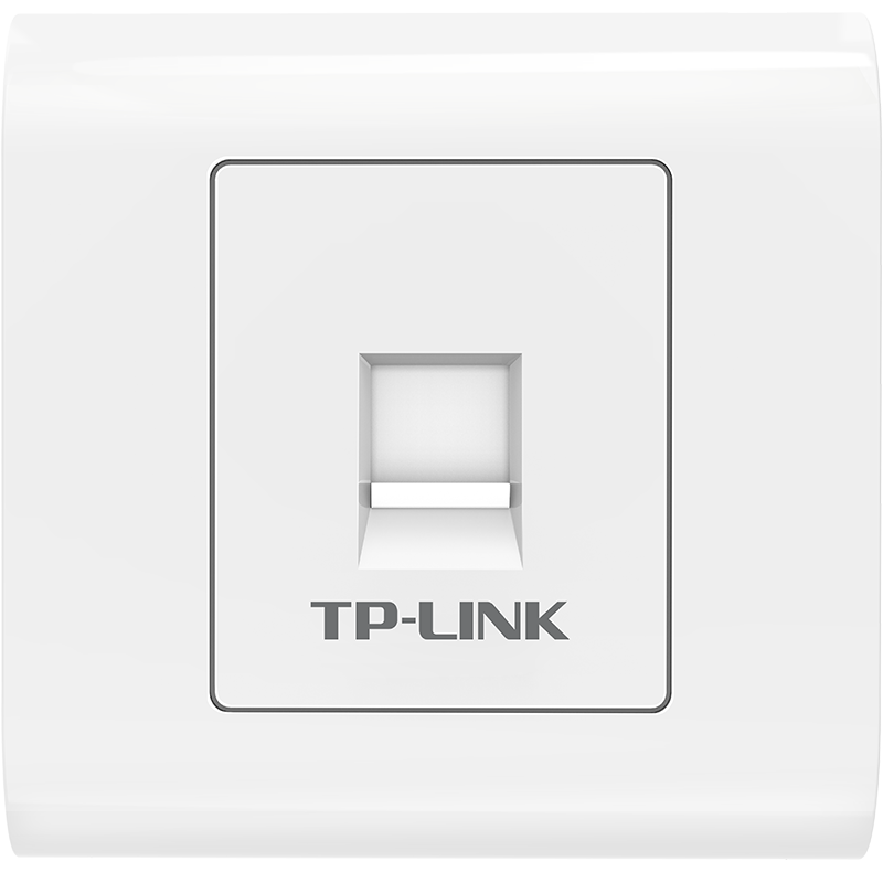 TP-LINK TL-EF601 单口网络信息面板 86型工程级电脑光纤宽带网线插座（集成六类非屏蔽免打信息模块）