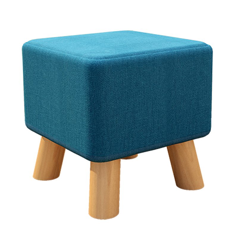 艺柳园 凳子小凳子实木凳子家用圆凳子矮凳布艺换鞋凳穿鞋凳实木小板凳沙发凳方凳 榉木【素颜】方形