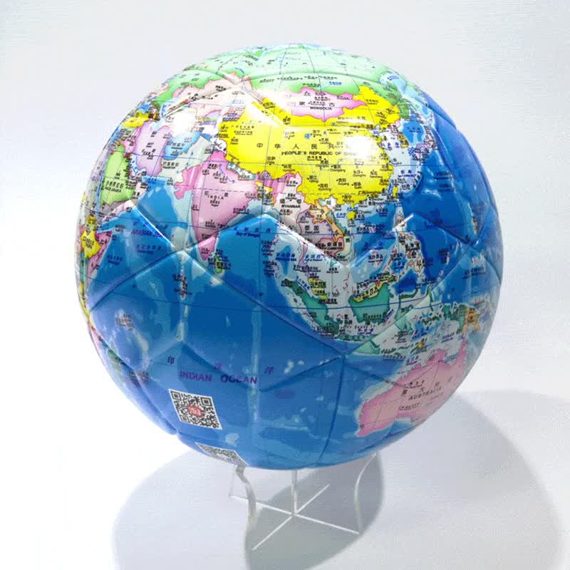 世界足球地球仪 球体世界地图 专业PU材质足球