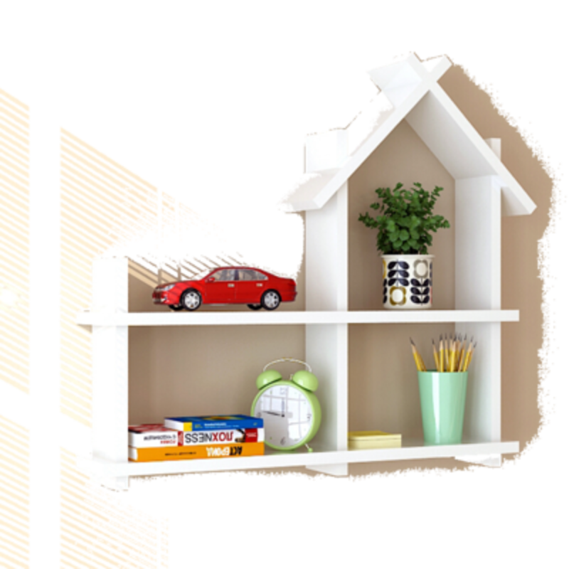 【钢琴烤漆 现货速发】墙上置物架电视背景墙柜隔板客厅沙发墙壁挂卧室房间墙面装饰架 白色