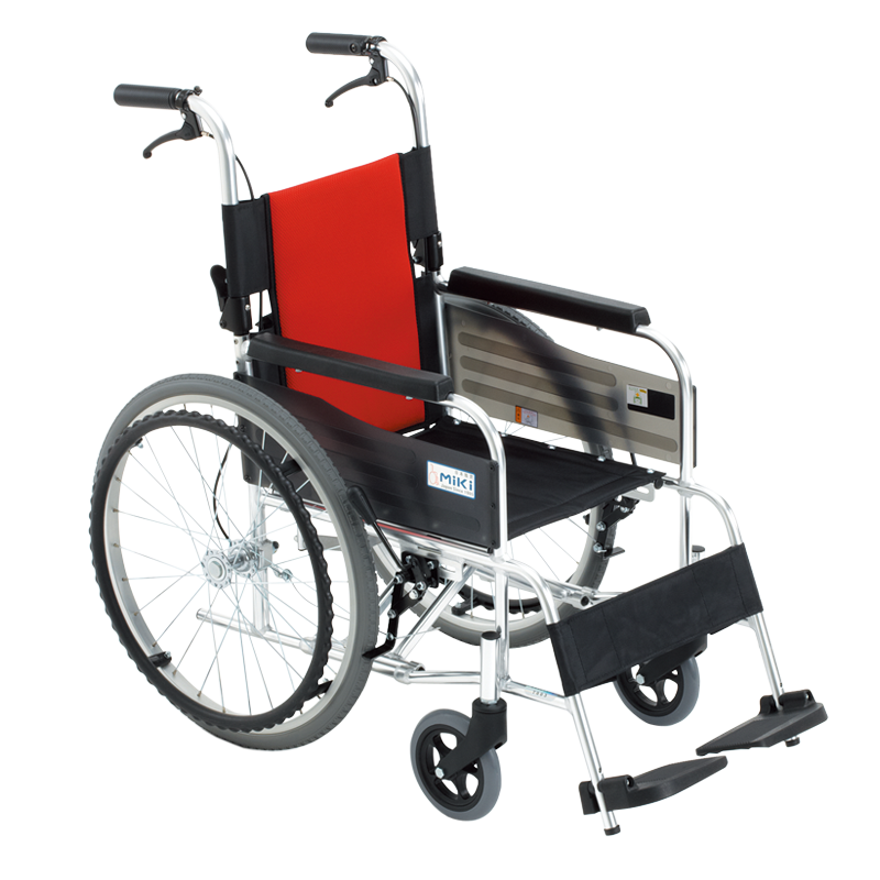 日本三贵MIKI儿童轮椅MPT-40(ER)折叠轻便 瘦小老年人脑瘫偏瘫小孩便航钛携铝合金代步轮椅车