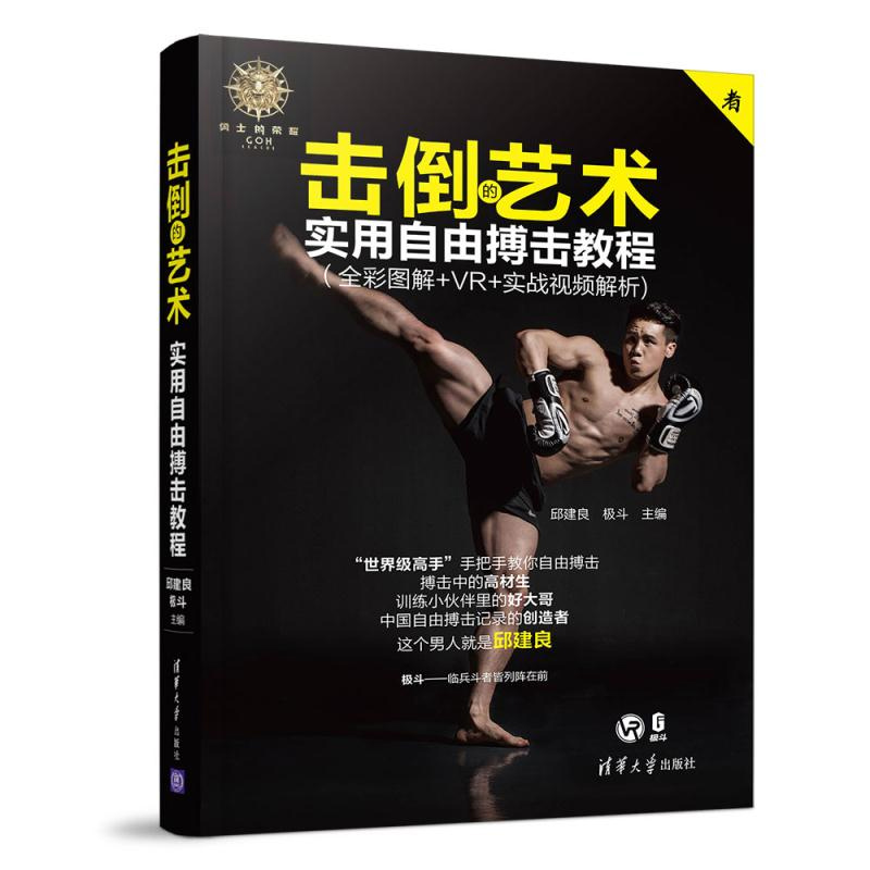 正版 击倒的艺术：实用自由搏击教程（全彩图解+VR+实战视频解析）