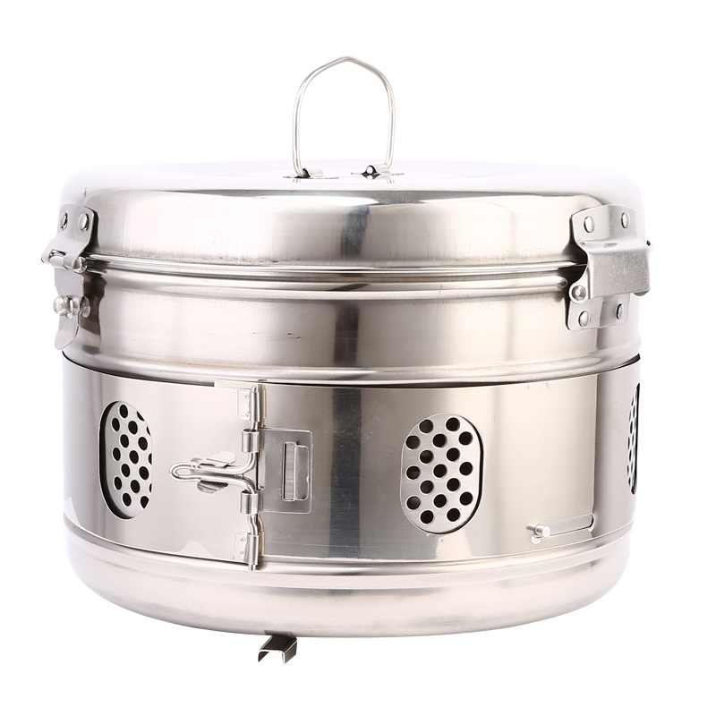 祝浩康 医用不锈钢贮槽消毒罐器械盒启闭式拉伸型储物桶消毒锅 201普