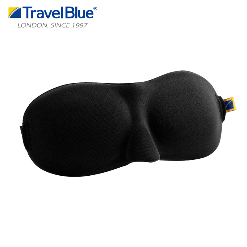 蓝旅（TRAVEL BLUE） 3D立体睡眠遮光眼罩飞机高铁午休睡觉护眼罩轻薄透气男女通用 黑色
