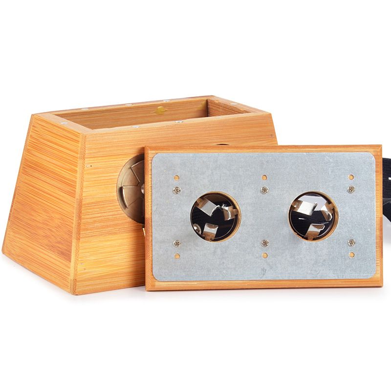 绿源堂 双孔竹制艾灸盒 随身灸木质灸盒家用艾条盒艾灸条工具全身熏盒适用无烟艾柱艾灸罐