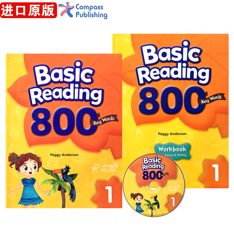 原版少儿英语常见词阅读key words Basic Reading 400/800/1200 1级别【800词】