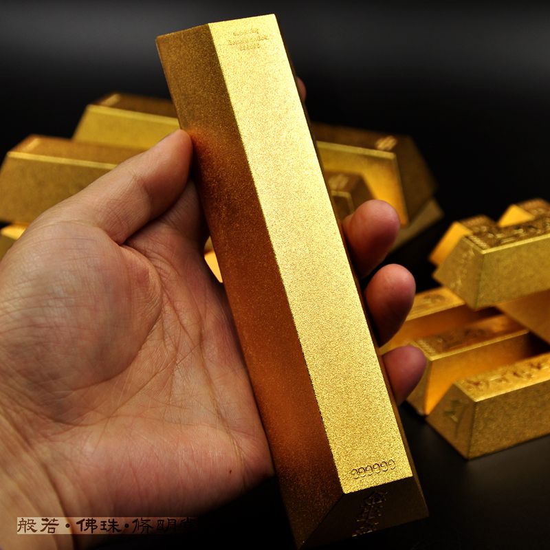 大黑天财箱合金假金条金刚杵摩尼宝珠家居店铺佛堂摆件 大号金条一根